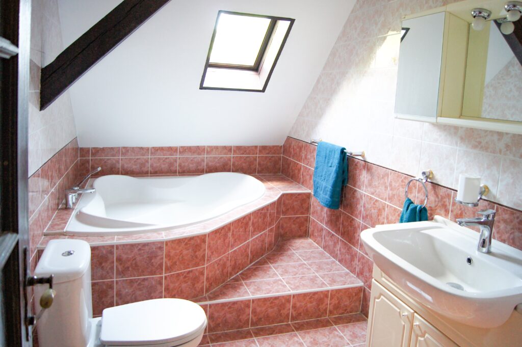 podkrovní apartmán koupelna